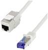 LogiLink CC5112S RJ45 Câble réseau, câble patch CAT 6a S/FTP 20 m gris avec cliquet d'encastrement 1 pc(s)