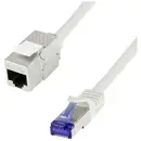 LogiLink CC5112S RJ45 Câble réseau, câble patch CAT 6a S/FTP 20 m gris avec cliquet d'encastrement 1 pc(s)