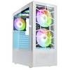 Tour midi Kolink Kolink Observatory MX Glass ARGB Midi Tower Case - White Boîtier, Boîtier gaming, Boîtier PC blanc