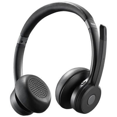 Casque noir supra-auriculaire avec microphone, adapté à l'écoute de musique et aux appels téléphoniques.