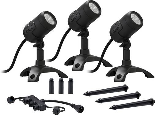 Oase 87506 Eclairage pour étang jeu de 3 CEE: G (A - G) LED 2.5 W noir