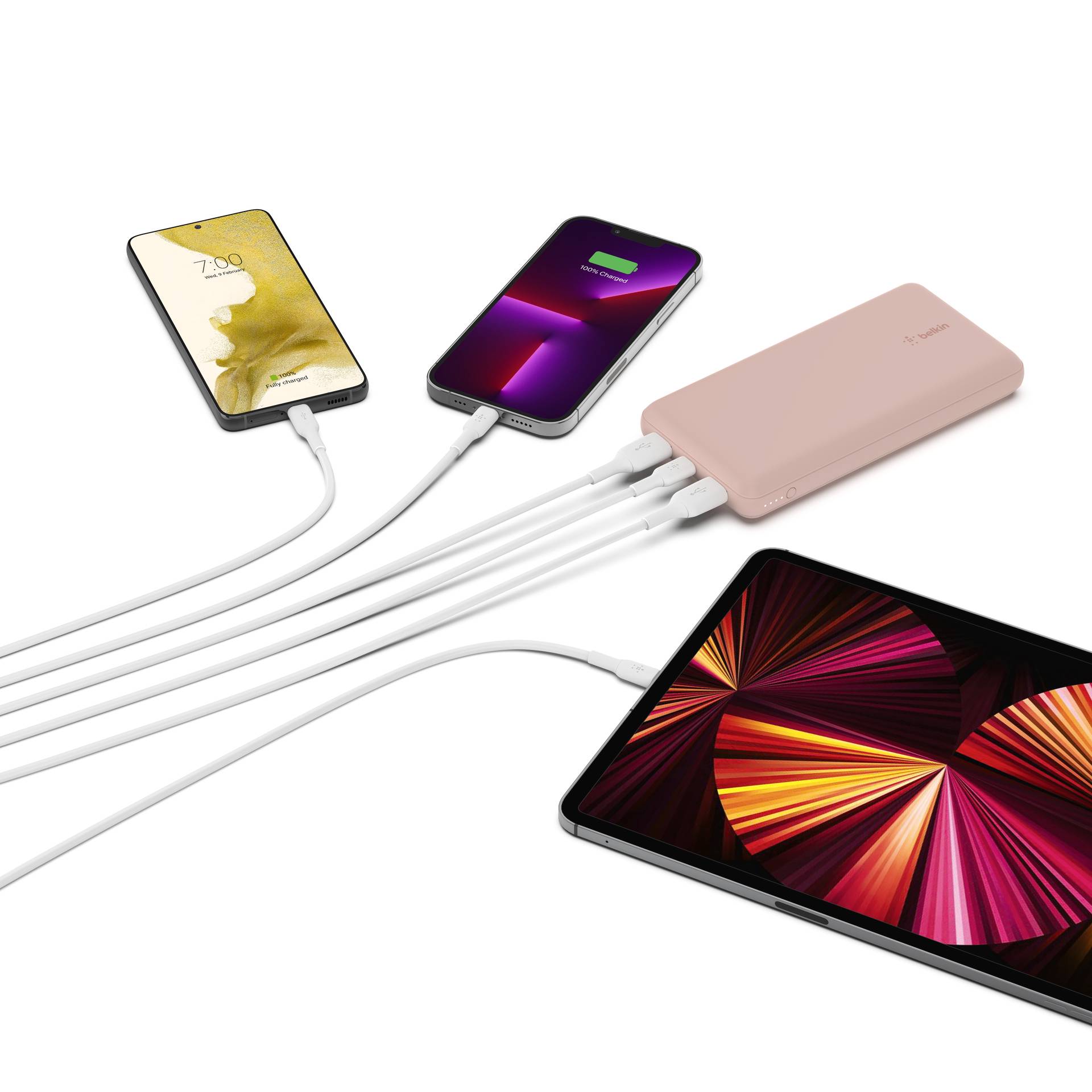 Belkin Batterie Powerbank (batterie supplémentaire) 20000 mAh Li-Ion rose-5