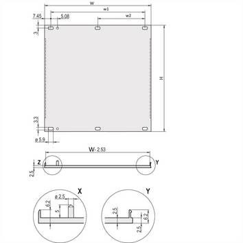 nVent SCHROFF 20848270 Panneau avant   1 pc(s)