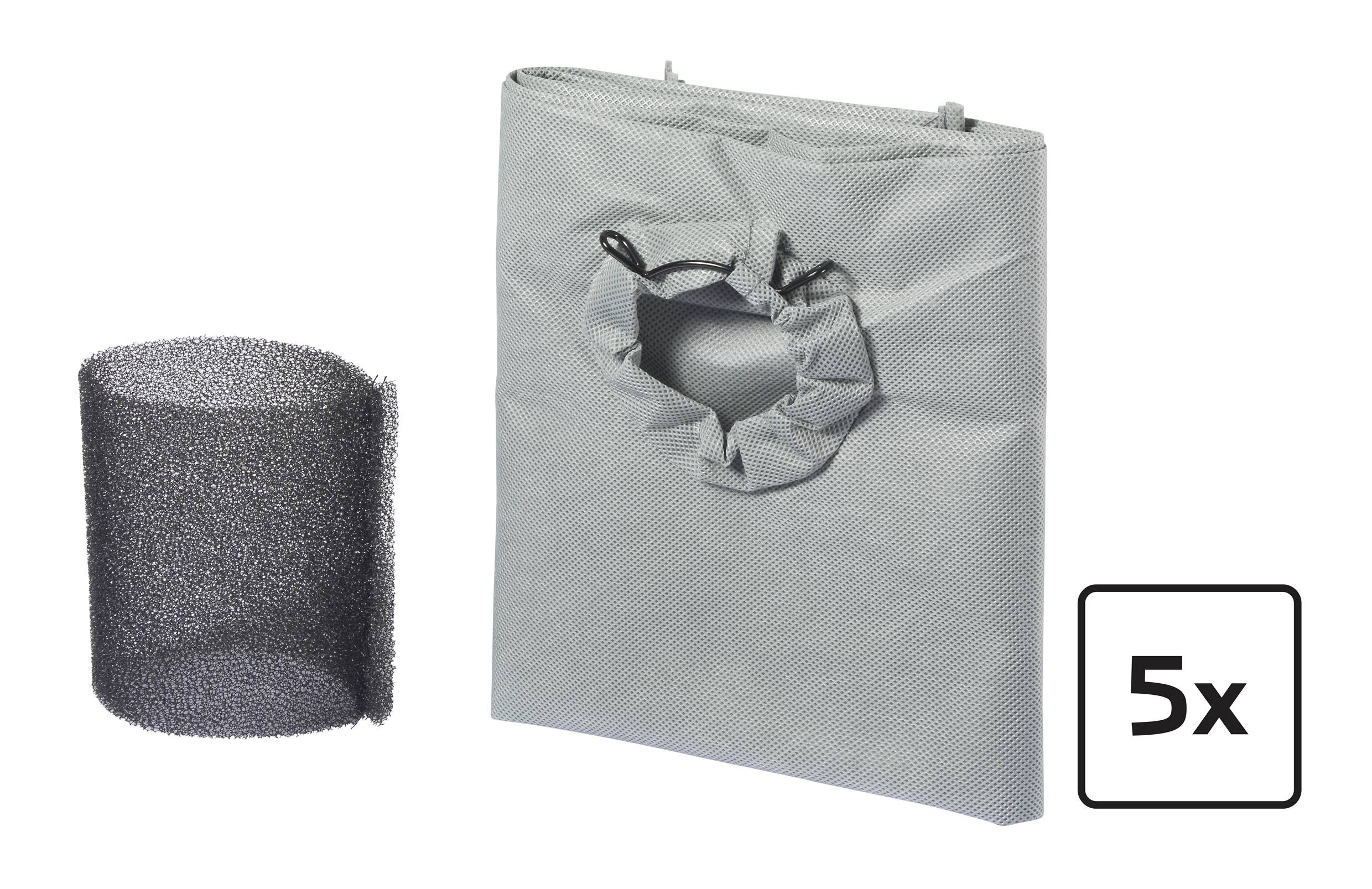 Pochette grise et filet noir, tous deux à plat, portant l'inscription '5x' dans un cadre noir.