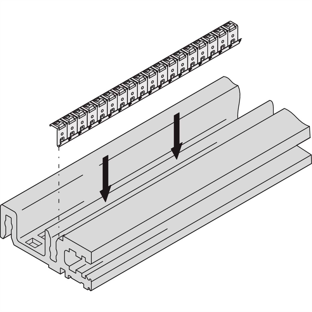 nVent SCHROFF 24576028 Rail modulaire CEM 1 pc(s) Piece
