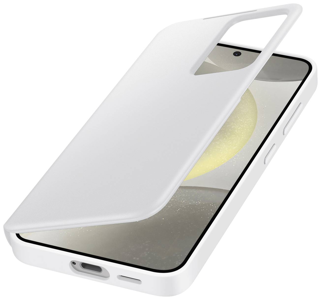 Samsung Smart View Wallet Étui portefeuille Samsung Galaxy S24 blanc résistant aux chocs EF-ZS921CWEGWW-0