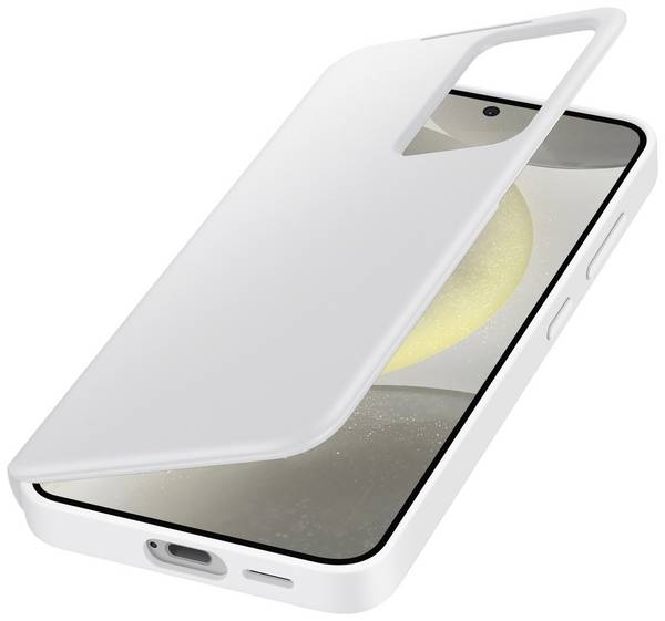 Samsung Smart View Wallet Étui portefeuille Samsung Galaxy S24 blanc résistant aux chocs EF-ZS921CWEGWW