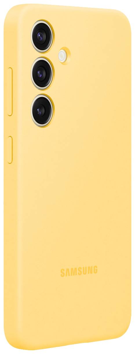 Samsung Silicone Coque arrière Samsung Galaxy S24 jaune résistant aux chocs EF-PS921TYEGWW-0