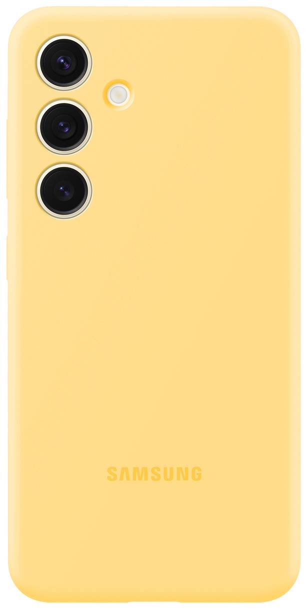 Samsung Silicone Coque arrière Samsung Galaxy S24 jaune résistant aux chocs EF-PS921TYEGWW-1