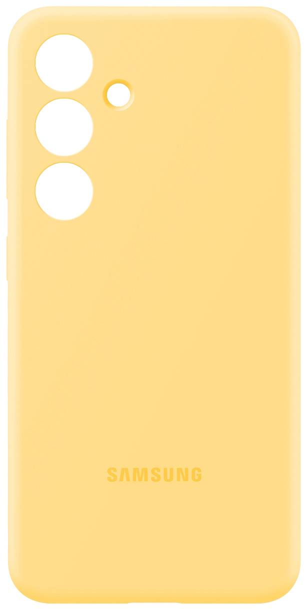 Samsung Silicone Coque arrière Samsung Galaxy S24 jaune résistant aux chocs EF-PS921TYEGWW-2