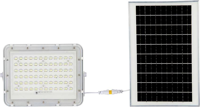 V-TAC VT-120W 7844 Projecteur d'éclairage LED, Panneau solaire 15 W Couleur d'éclairage (ampoule LED): blanc neutre