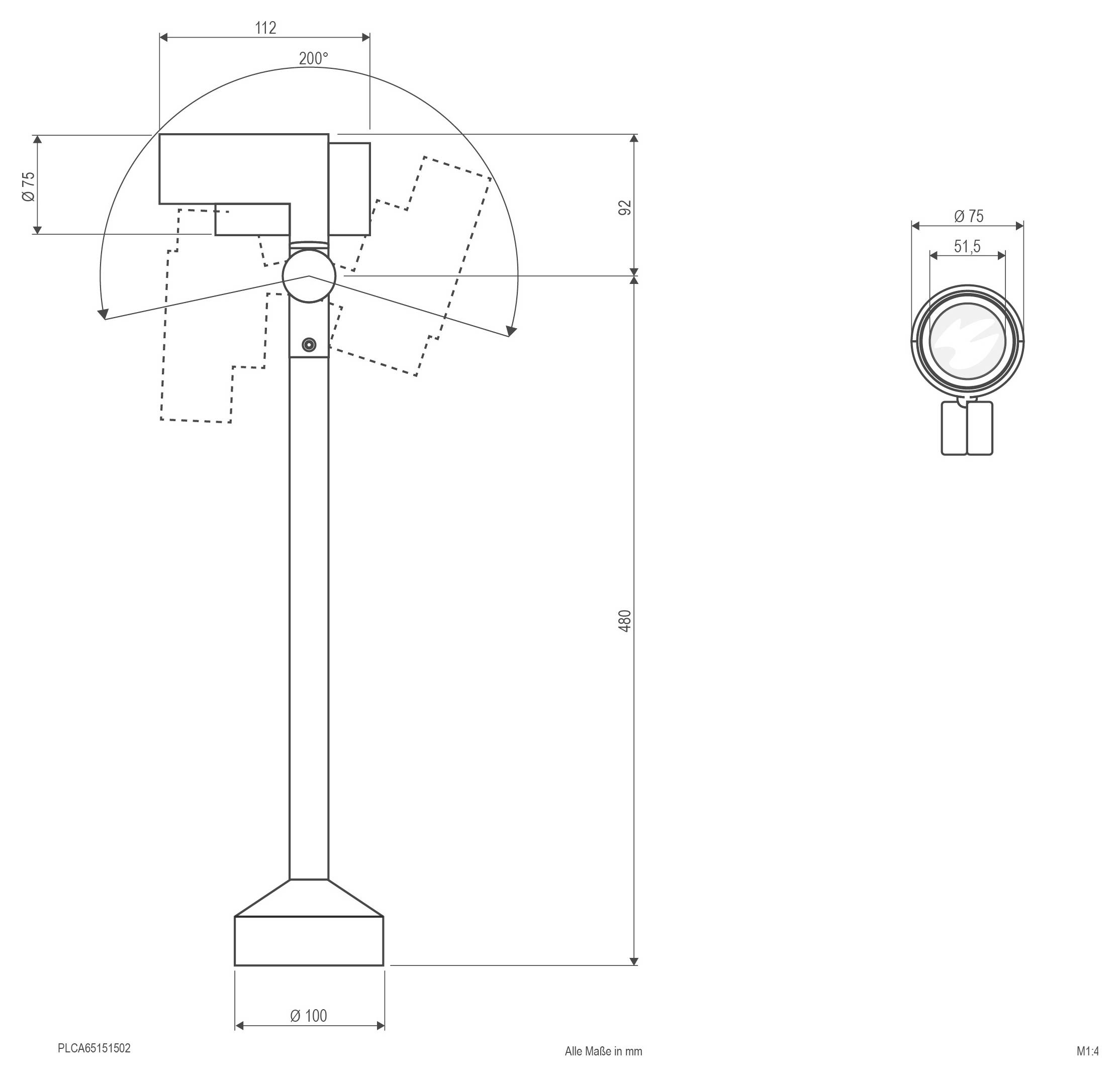 EVN PLCA65151502 PLCA65151502 Projecteur à LED de jardin LED 0 W-2