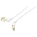 Renkforce RF-6071574 RJ45 Câble réseau, câble patch CAT 8 S/FTP 2.00 m blanc contacts enfichables orientables à 360°, câ