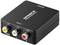Convertisseur audio/vidéo noir avec connexions pour CVBS, canal stéréo gauche (L) et droit (R). Marquage de marque 'Speaka Professional'.
