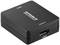 Adaptateur HDMI noir avec les inscriptions 'Input' et 'Output'.