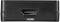 Une prise HDMI noire sur un appareil électronique, utilisée pour la transmission de signaux vidéo et audio.