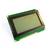 Un module d'affichage LCD vert avec 20 broches sur le bord inférieur, probablement destiné à être utilisé dans des projets électroniques et des affichages.