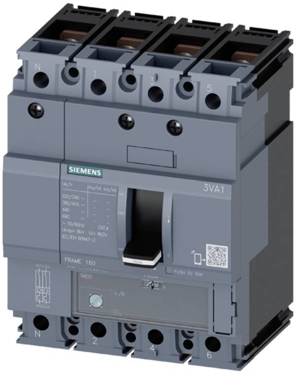 Siemens 3VA1112-4GE42-6AD0 Disjoncteur 1 pc(s)   Tension de contact (max.): 415 V/AC  Piece