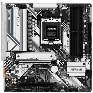 ASRock B650M Pro RS Carte mère Socket (PC) AMD® AM5 Facteur de forme (détails) Micro-ATX Chipset de la carte mère AMD® B650