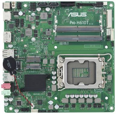Asus PRO H610T-CSM Carte mère Socket (PC) Intel® 1700 Facteur de forme (détails) Mini-ITX Chipset de la carte mère Intel® H610