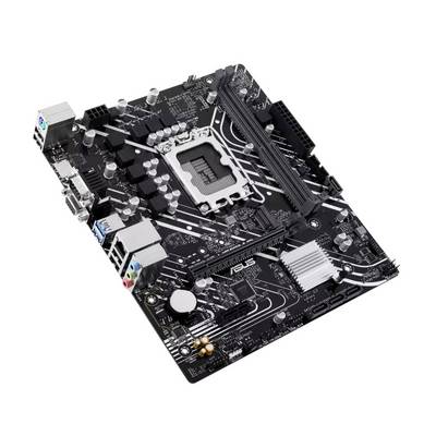Une carte mère noire avec différents ports de connexion et emplacements pour composants.