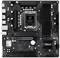 Carte mère ASRock noire avec emplacements PCIe, emplacements RAM, socket CPU et emplacement M.2. Adaptée à la construction et aux mises à niveau de PC.