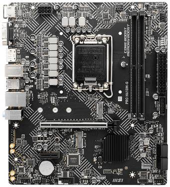 MSI PRO H610M-G Carte mère Socket (PC) Intel® 1700 Facteur de forme (détails) Micro-ATX Chipset de la carte mère Intel® H610