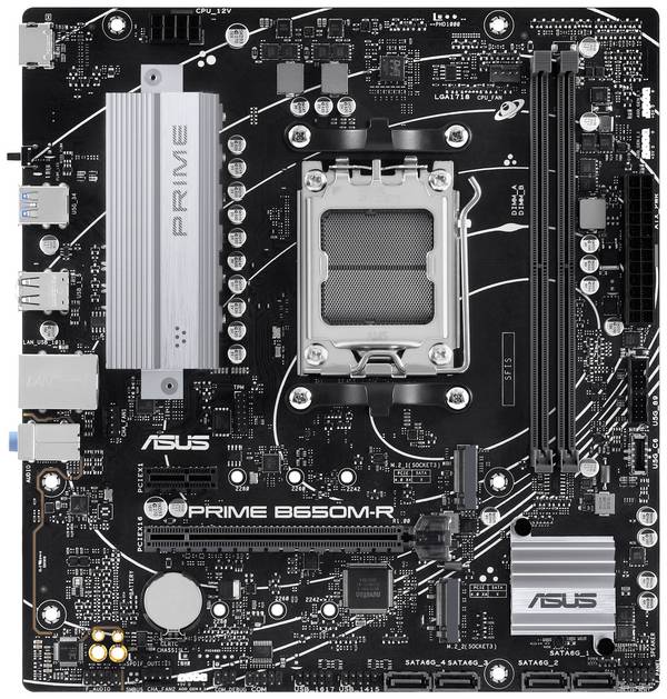Asus PRIME B650M-R Carte mère Socket (PC) AMD® AM5 Facteur de forme (détails) Micro-ATX Chipset de la carte mère AMD® B650