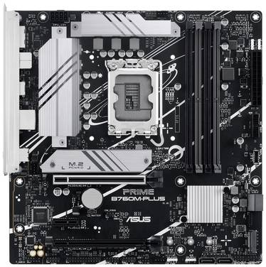 Asus PRIME B760M-PLUS Carte mère Socket (PC) Intel® 1700 Facteur de forme (détails) Micro-ATX Chipset de la carte mère Intel® B760