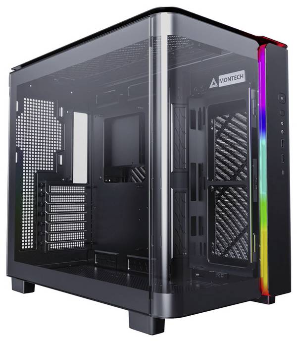 Tour midi MONTECH KING 95 Tempered Glass ARGB Boîtier PC  noir