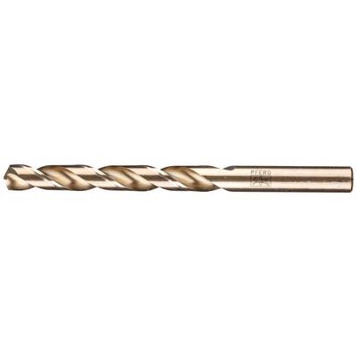 Foret en métal en gros plan, finition bronze scintillante, forme cylindrique avec des rainures hélicoïdales acérées pour un perçage précis dans le métaux.