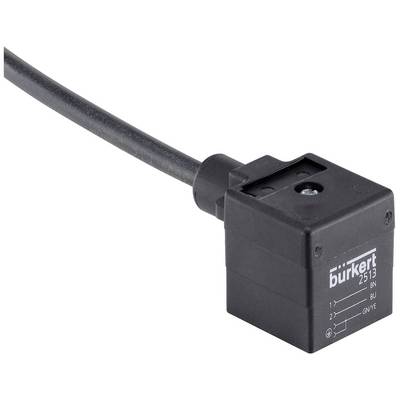 Câble avec connecteur rectangulaire noir et inscription 'bürkert 2513'.
