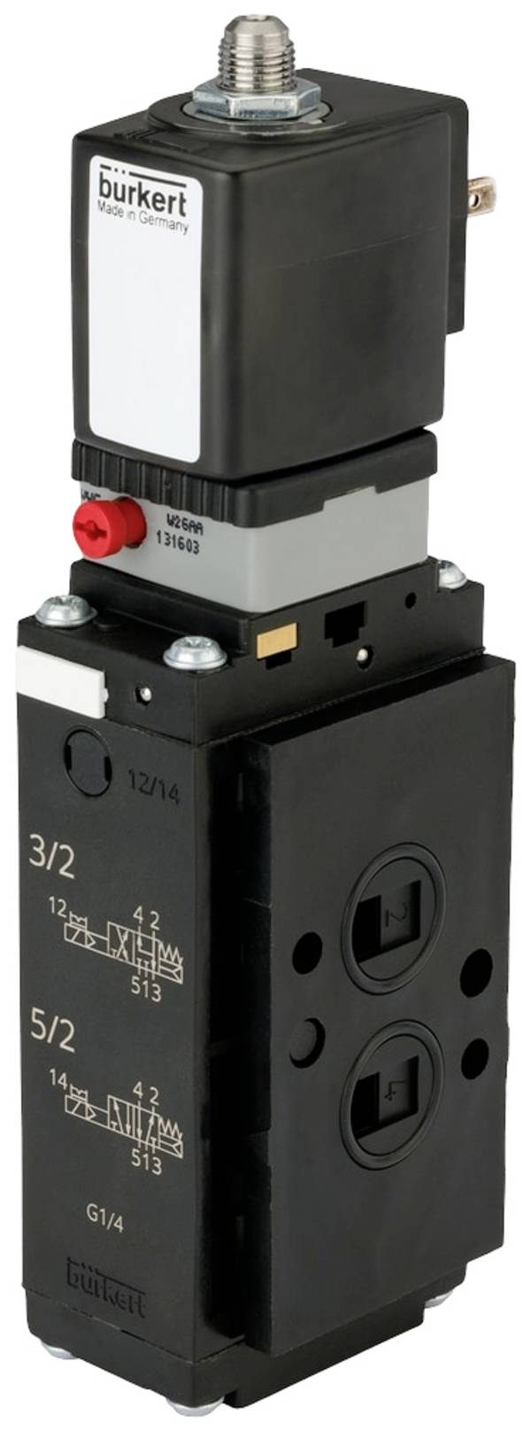 Bürkert Vanne pneumatique 6519 20013604  2 bar (min)  1 pc(s)