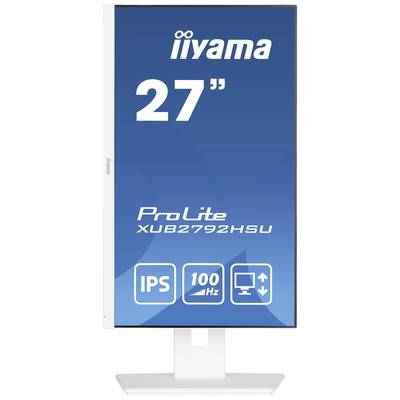 Moniteur Iiyama ProLite XUB2792HSU, 27 pouces, Panneau IPS, 100 Hz, adapté au bureau et au home office, avec support réglable.