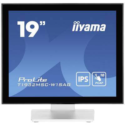 Moniteur iiyama de 19 pouces. Modèle : ProLite T1932MSC-W1SAG. Caractéristiques : écran IPS, tactile 10 points.