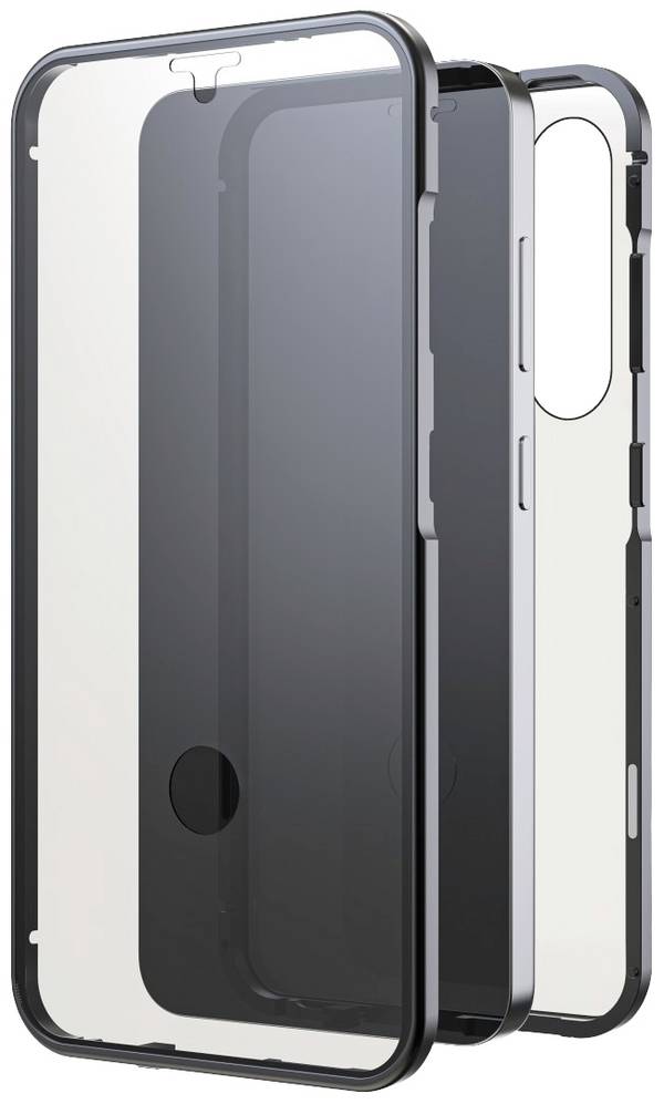 Black Rock 360° Coque Samsung Galaxy S24 noir résistant aux chocs, chargement par induction, avec module magnétique 2187TGC02