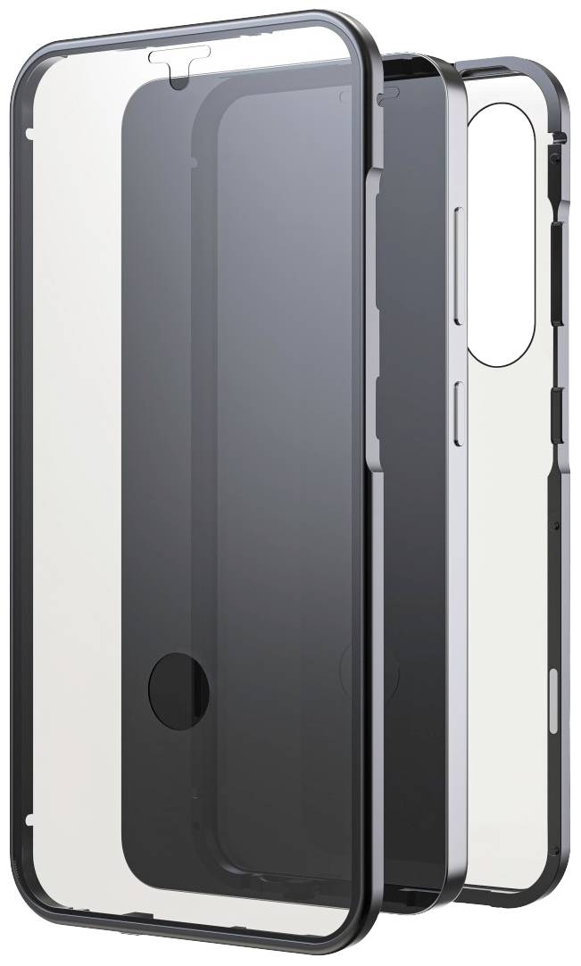 Black Rock 360° Coque Samsung Galaxy S24 noir résistant aux chocs, chargement par induction, avec module magnétique 2187-0