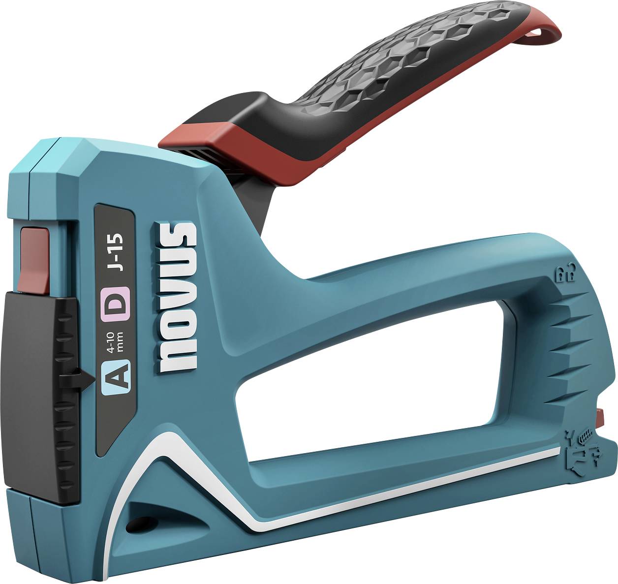 Novus Tools J-15 030-0473 Agrafeuse manuelle pour type d'agrafe Type 53, Type 37, Type 53F, Type 11 Longueur de l'agrafe 4 - 10 mm