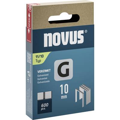 Agrafes Novus, type 11/10, galvanisées, 600 pièces, 10 mm.
