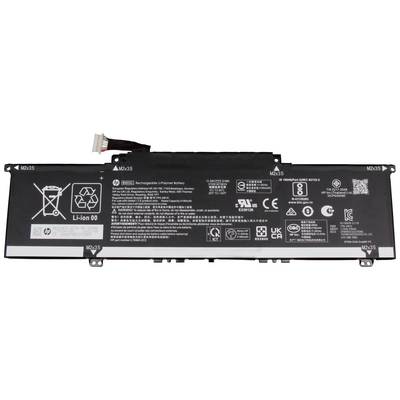 Batterie d'ordinateur portable 'Li-Ion 00' avec des informations de sécurité et de recyclage sur un boîtier noir. Numéro de modèle : 'MX215'.