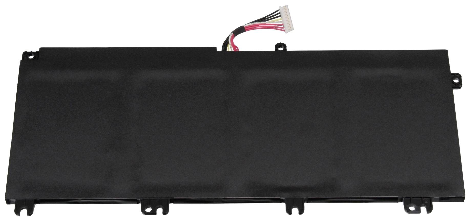 Un batterie d'ordinateur portable noir avec plusieurs câbles de connexion.