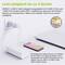 Chargeur GaN charge jusqu'à 3 appareils simultanément ; 65W ; compatible avec smartphones, tablettes, ordinateurs portables via USB-C et USB-A.