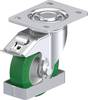 Blickle 890118 LH-ALST 125K-3-FI-FS Roulette pivotante en tôle d'acier Diamètre de la roue: 125 mm Capacité de charge (max.): 370 kg 1 pc(s)