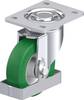 Blickle 890117 LH-ALST 125K-3-FS Roulette pivotante en tôle d'acier Diamètre de la roue: 125 mm Capacité de charge (max.): 370 kg 1 pc(s)