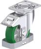 Blickle 907519 LH-ALST 150K-FI-FS Roulette pivotante en tôle d'acier Diamètre de la roue: 150 mm Capacité de charge (max.): 500 kg 1 pc(s)