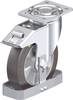 Blickle 908670 LH-ALST 200K-FI-AS-FS Roulette pivotante en tôle d'acier Diamètre de la roue: 200 mm Capacité de charge (max.): 750 kg 1 pc(s)