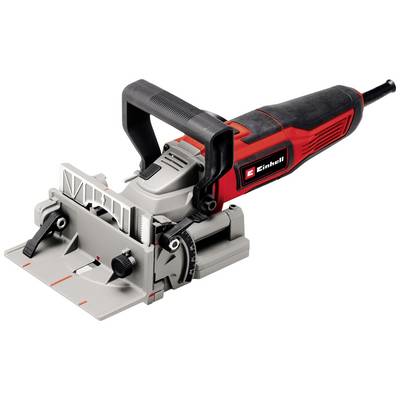 Une défonceuse électrique rouge et noire avec une poignée robuste et des molettes de réglage, adaptée pour des assemblages de bois précis.