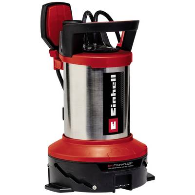 Pompe de jardin en rouge et argent avec logo Einhell, design robuste, adaptée aux tâches d'irrigation.