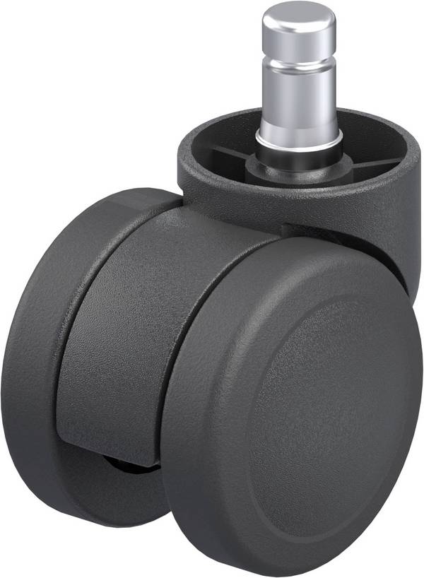 Blickle 845577 LKDB-PUA 50G-ES Double roulette pivotante en plastique Diamètre de la roue: 50 mm Capacité de charge (max.): 50 kg 1 pc(s)