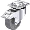 Blickle 754150 LK-PO 100G-1-FI-ELS Roulette pivotante en tôle d'acier Diamètre de la roue: 100 mm Capacité de charge (max.): 280 kg 1 pc(s)
